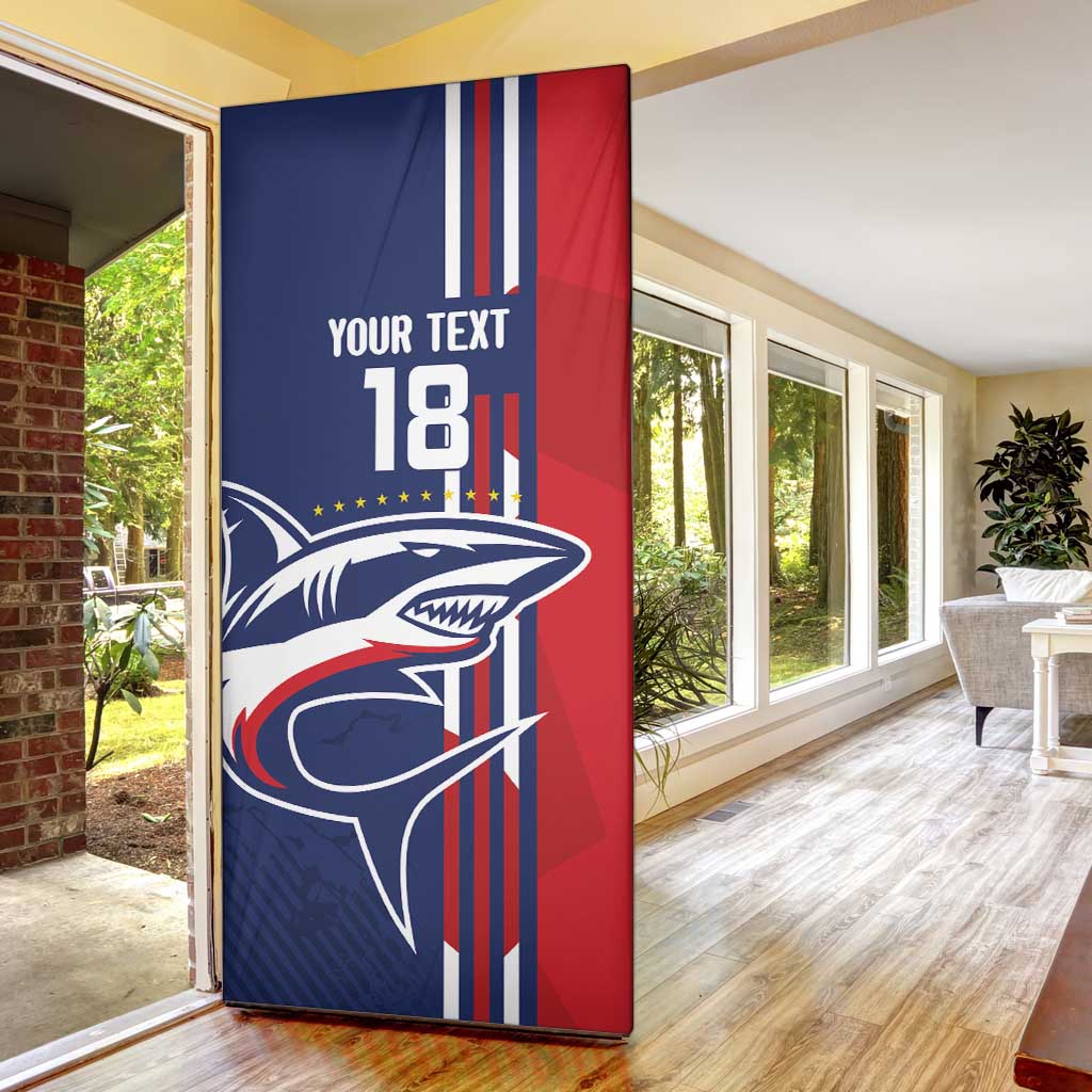 Cape Verde Football Door Cover Tubaroes Azuis Pride - Wonder Print Shop