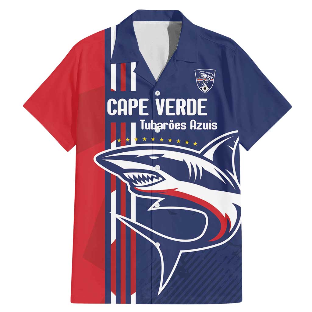 Cape Verde Football Family Matching Mermaid Dress and Hawaiian Shirt Tubaroes Azuis Pride - Wonder Print Shop