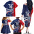 Cape Verde Football Family Matching Off The Shoulder Long Sleeve Dress and Hawaiian Shirt Tubaroes Azuis Pride - Wonder Print Shop