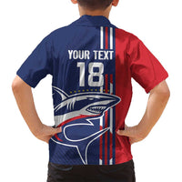 Cape Verde Football Family Matching Off Shoulder Maxi Dress and Hawaiian Shirt Tubaroes Azuis Pride - Wonder Print Shop