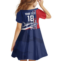 Cape Verde Football Family Matching Off Shoulder Maxi Dress and Hawaiian Shirt Tubaroes Azuis Pride - Wonder Print Shop