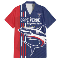 Cape Verde Football Family Matching Off Shoulder Maxi Dress and Hawaiian Shirt Tubaroes Azuis Pride - Wonder Print Shop