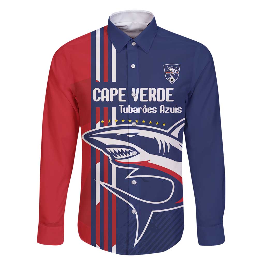 Cape Verde Football Family Matching Off Shoulder Maxi Dress and Hawaiian Shirt Tubaroes Azuis Pride - Wonder Print Shop