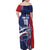 Cape Verde Football Family Matching Off Shoulder Maxi Dress and Hawaiian Shirt Tubaroes Azuis Pride - Wonder Print Shop