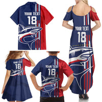Cape Verde Football Family Matching Summer Maxi Dress and Hawaiian Shirt Tubaroes Azuis Pride - Wonder Print Shop