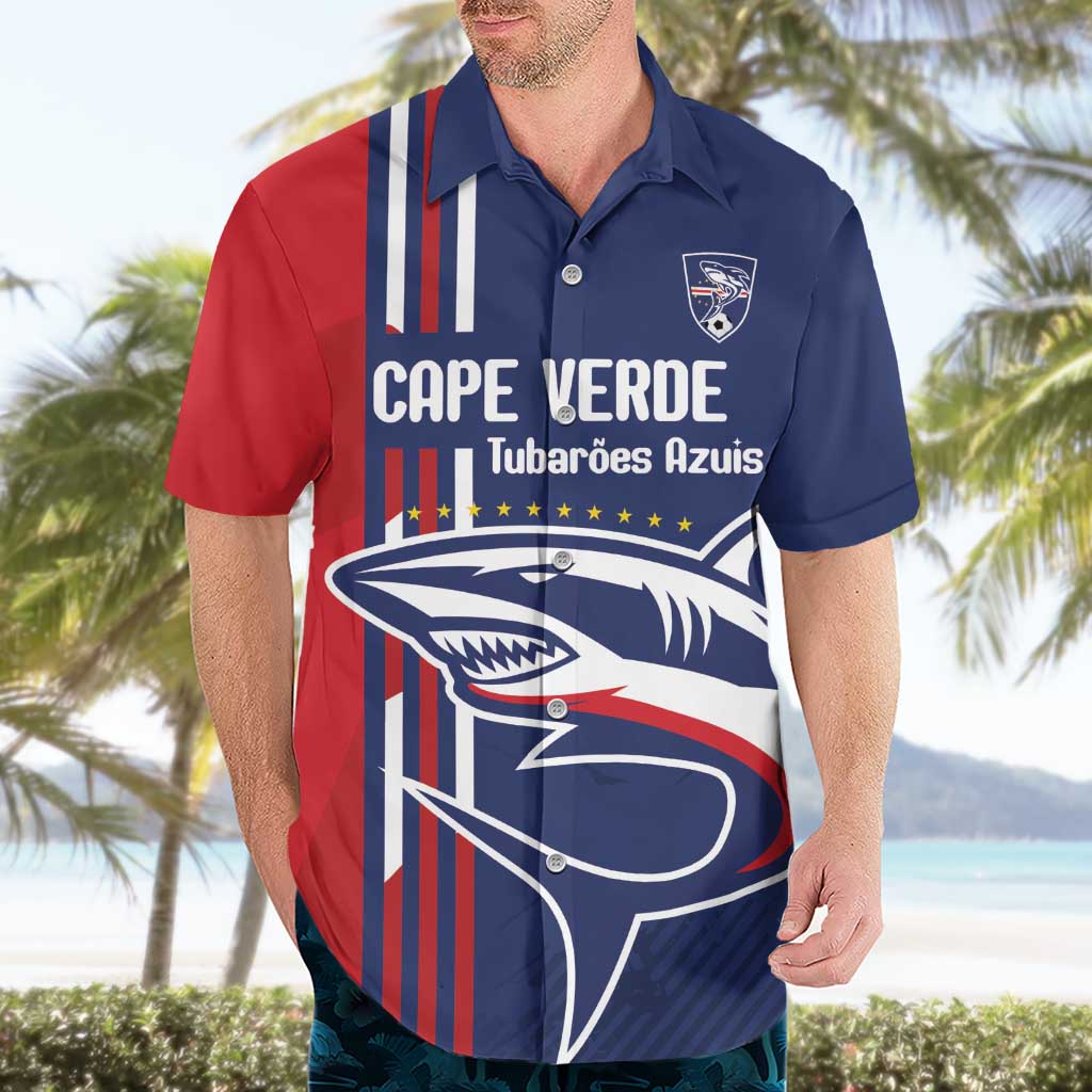 Cape Verde Football Hawaiian Shirt Tubaroes Azuis Pride - Wonder Print Shop