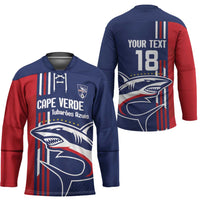 Cape Verde Football Hockey Jersey Tubaroes Azuis Pride - Wonder Print Shop