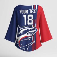 Cape Verde Football Kimono Sleeve Blouse Tubaroes Azuis Pride - Wonder Print Shop