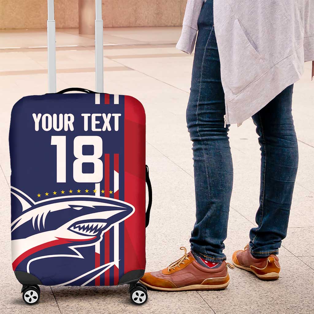 Cape Verde Football Luggage Cover Tubaroes Azuis Pride - Wonder Print Shop