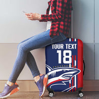 Cape Verde Football Luggage Cover Tubaroes Azuis Pride - Wonder Print Shop