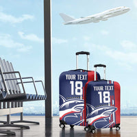 Cape Verde Football Luggage Cover Tubaroes Azuis Pride - Wonder Print Shop