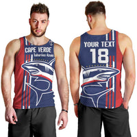 Cape Verde Football Men Tank Top Tubaroes Azuis Pride - Wonder Print Shop