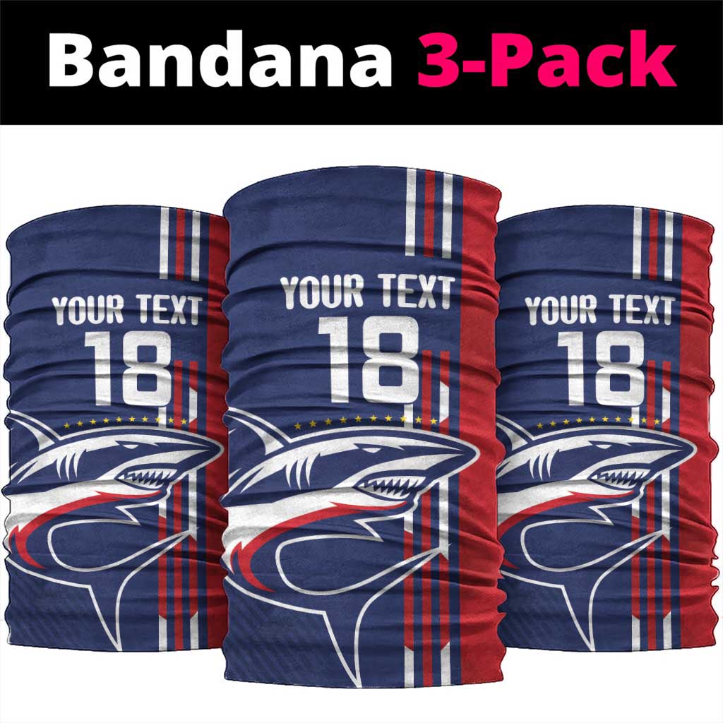 Cape Verde Football Neck Gaiter Tubaroes Azuis Pride - Wonder Print Shop