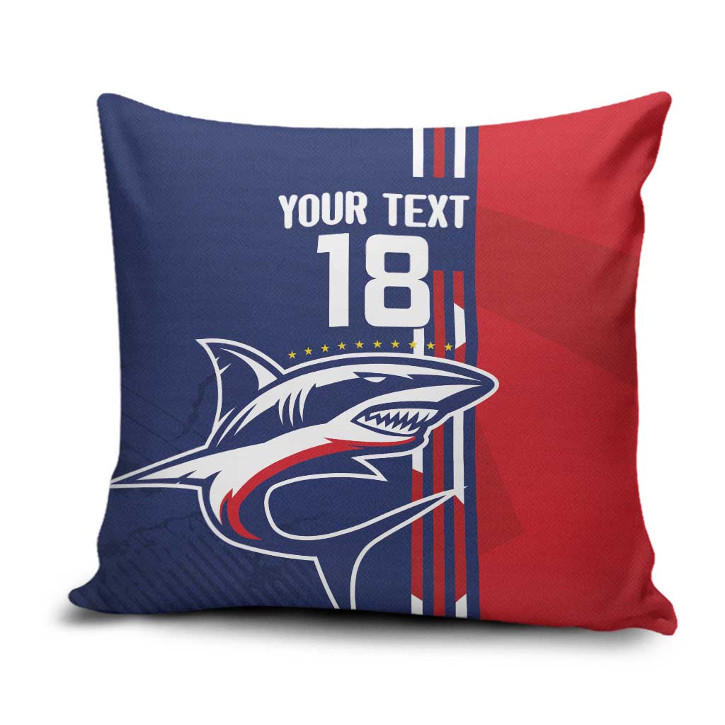 Cape Verde Football Pillow Cover Tubaroes Azuis Pride - Wonder Print Shop