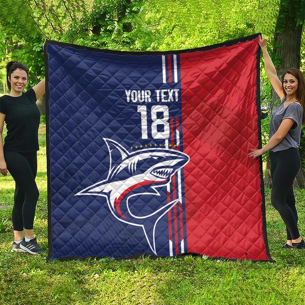 Cape Verde Football Quilt Tubaroes Azuis Pride - Wonder Print Shop