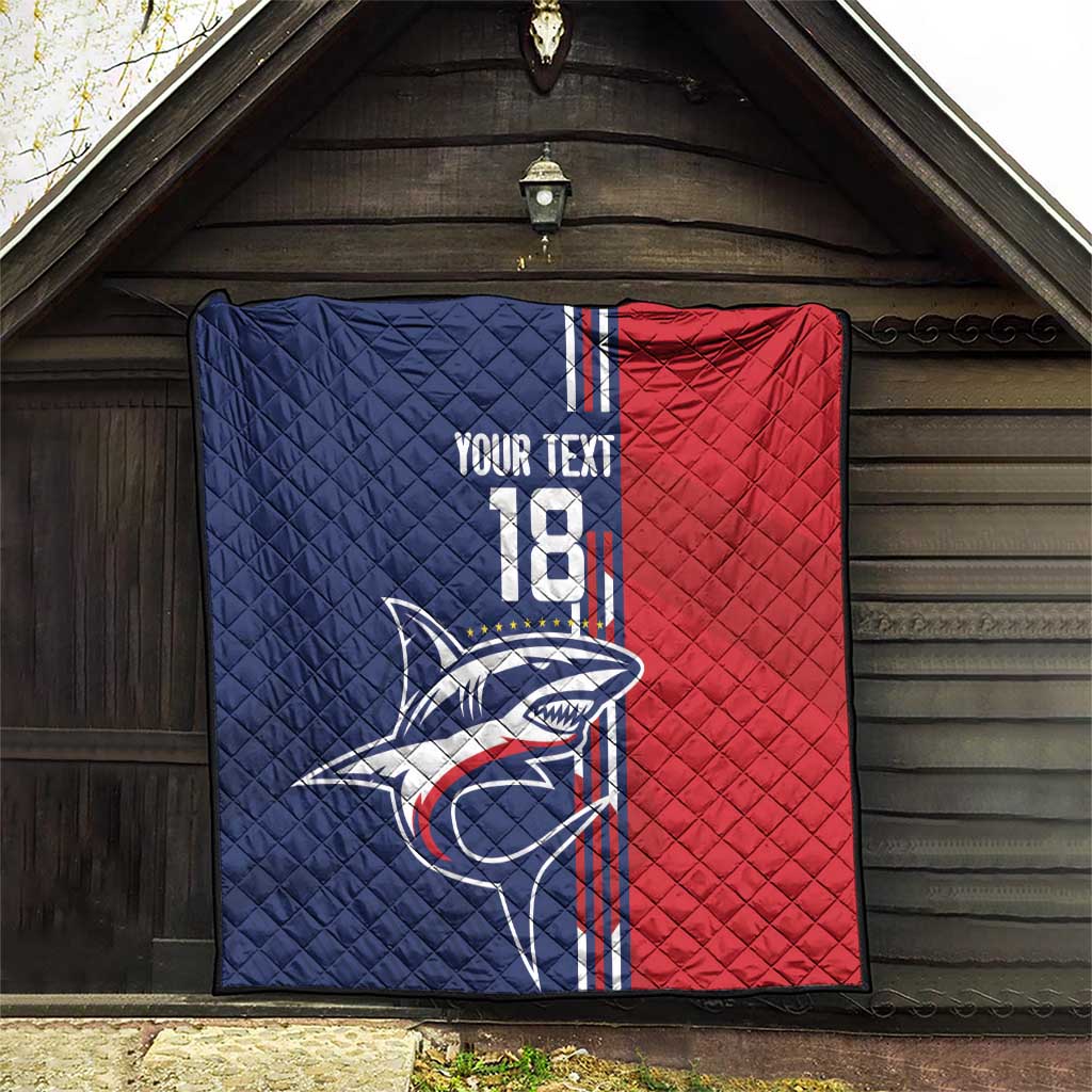 Cape Verde Football Quilt Tubaroes Azuis Pride - Wonder Print Shop