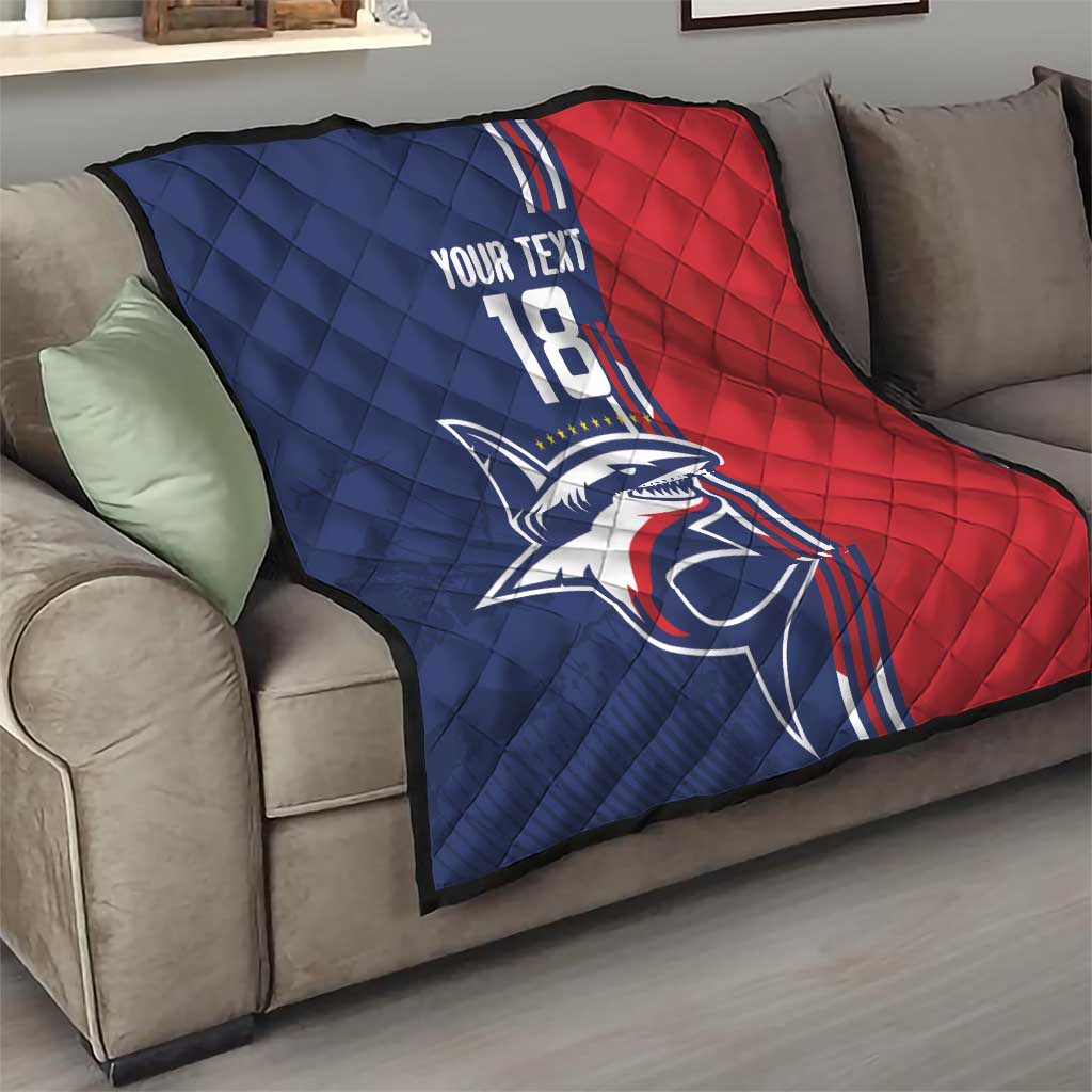 Cape Verde Football Quilt Tubaroes Azuis Pride - Wonder Print Shop