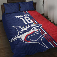 Cape Verde Football Quilt Bed Set Tubaroes Azuis Pride - Wonder Print Shop