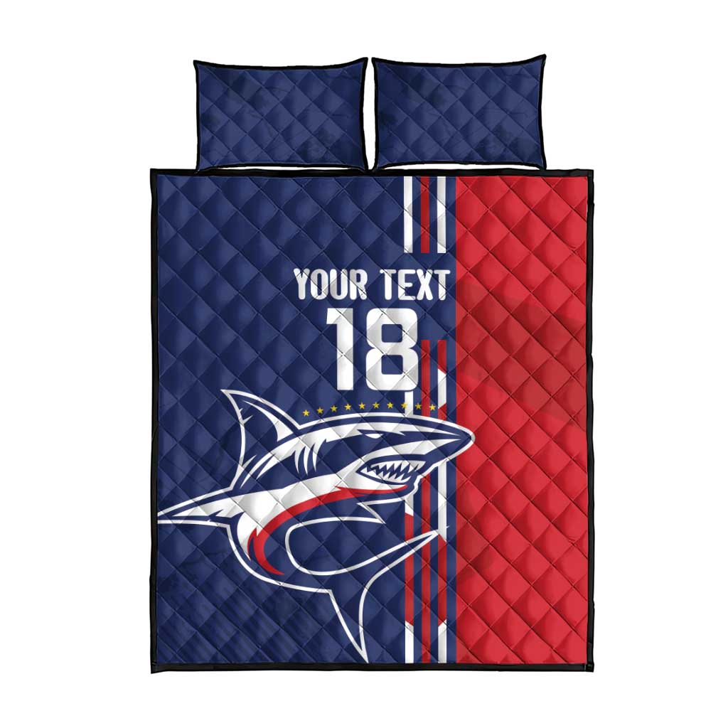 Cape Verde Football Quilt Bed Set Tubaroes Azuis Pride - Wonder Print Shop
