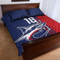 Cape Verde Football Quilt Bed Set Tubaroes Azuis Pride - Wonder Print Shop