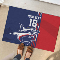 Cape Verde Football Rubber Doormat Tubaroes Azuis Pride - Wonder Print Shop