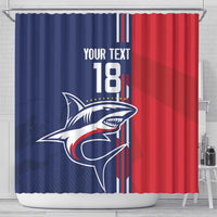 Cape Verde Football Shower Curtain Tubaroes Azuis Pride - Wonder Print Shop