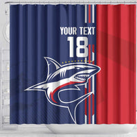 Cape Verde Football Shower Curtain Tubaroes Azuis Pride - Wonder Print Shop