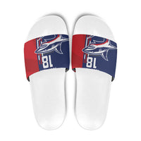 Cape Verde Football Slide Sandals Tubaroes Azuis Pride - Wonder Print Shop