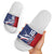 Cape Verde Football Slide Sandals Tubaroes Azuis Pride - Wonder Print Shop