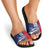 Cape Verde Football Slide Sandals Tubaroes Azuis Pride - Wonder Print Shop