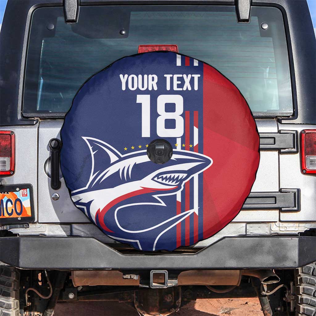Cape Verde Football Spare Tire Cover Tubaroes Azuis Pride - Wonder Print Shop