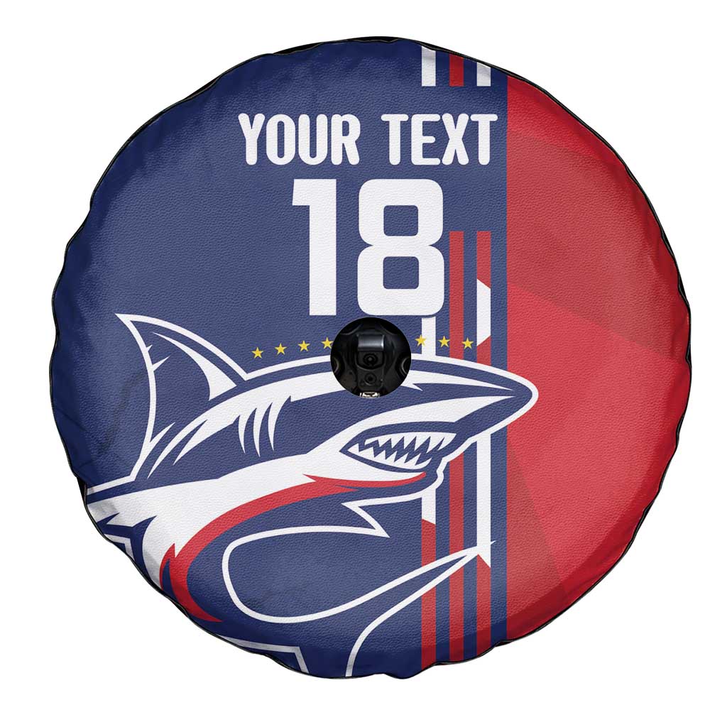 Cape Verde Football Spare Tire Cover Tubaroes Azuis Pride - Wonder Print Shop