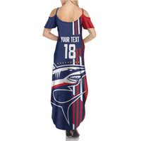 Cape Verde Football Summer Maxi Dress Tubaroes Azuis Pride - Wonder Print Shop
