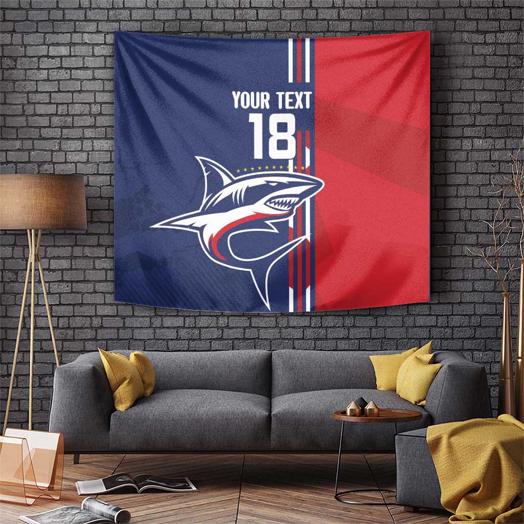 Cape Verde Football Tapestry Tubaroes Azuis Pride - Wonder Print Shop