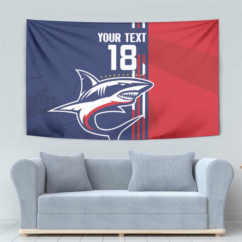 Cape Verde Football Tapestry Tubaroes Azuis Pride - Wonder Print Shop