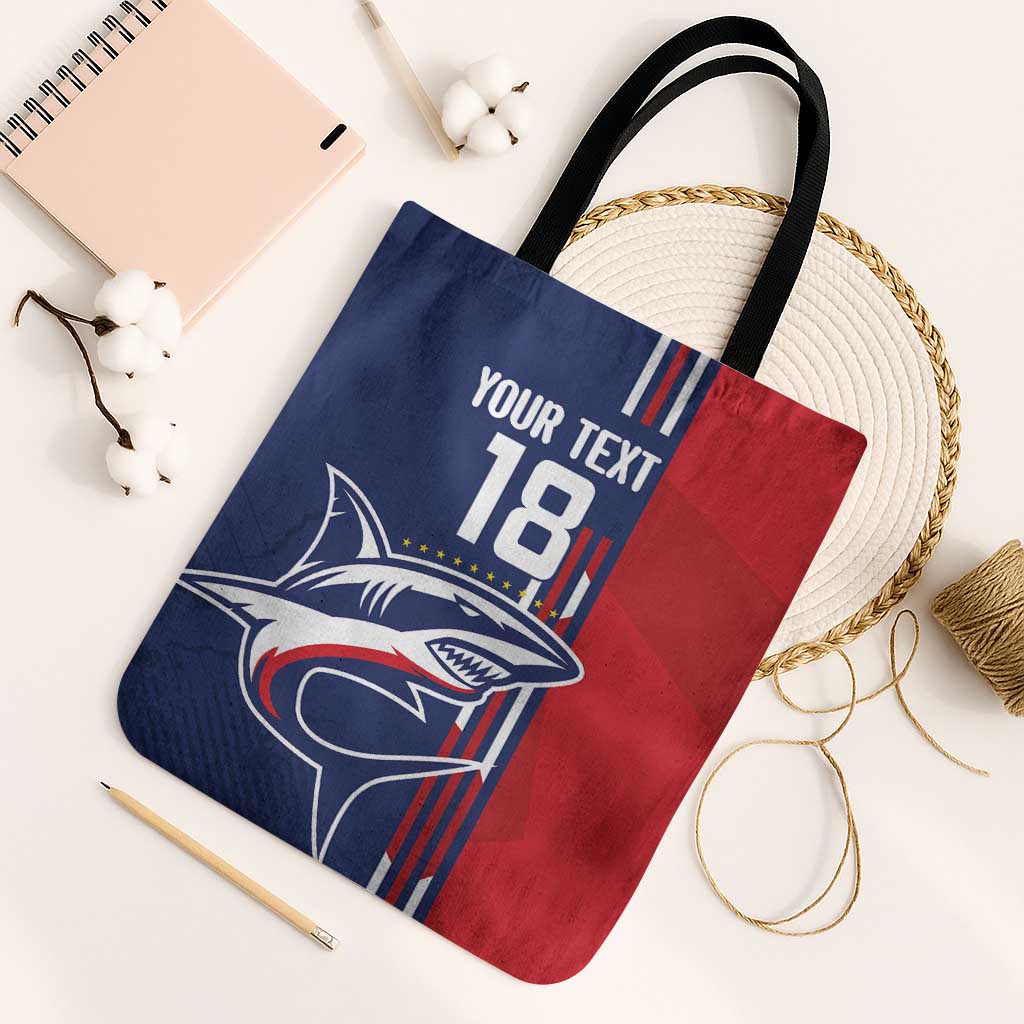 Cape Verde Football Tote Bag Tubaroes Azuis Pride - Wonder Print Shop