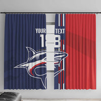 Cape Verde Football Window Curtain Tubaroes Azuis Pride - Wonder Print Shop