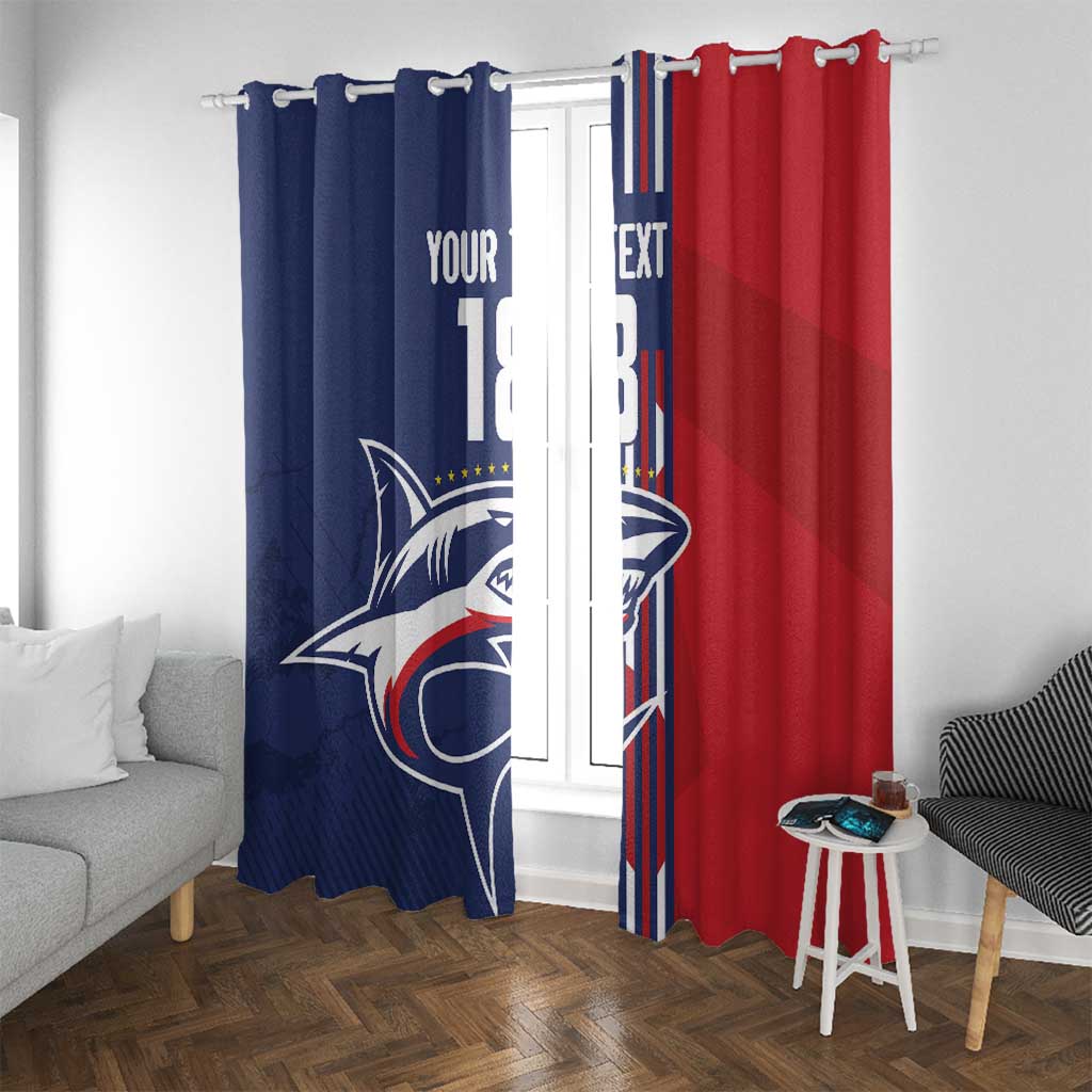 Cape Verde Football Window Curtain Tubaroes Azuis Pride - Wonder Print Shop