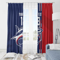 Cape Verde Football Window Curtain Tubaroes Azuis Pride - Wonder Print Shop