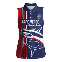 Cape Verde Football Women Sleeveless Polo Shirt Tubaroes Azuis Pride - Wonder Print Shop