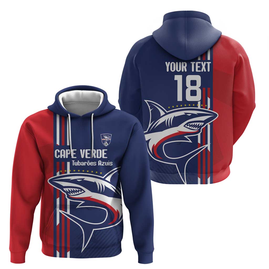 Cape Verde Football Zip Hoodie Tubaroes Azuis Pride - Wonder Print Shop