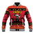 Angola Christmas Baseball Jacket Giant Sable Antelope Virtus Unita Fortior - Wonder Print Shop