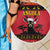 Angola Christmas Beach Blanket Giant Sable Antelope Virtus Unita Fortior - Wonder Print Shop