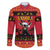Angola Christmas Family Matching Off The Shoulder Long Sleeve Dress and Hawaiian Shirt Giant Sable Antelope Virtus Unita Fortior - Wonder Print Shop