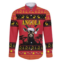 Angola Christmas Family Matching Summer Maxi Dress and Hawaiian Shirt Giant Sable Antelope Virtus Unita Fortior - Wonder Print Shop