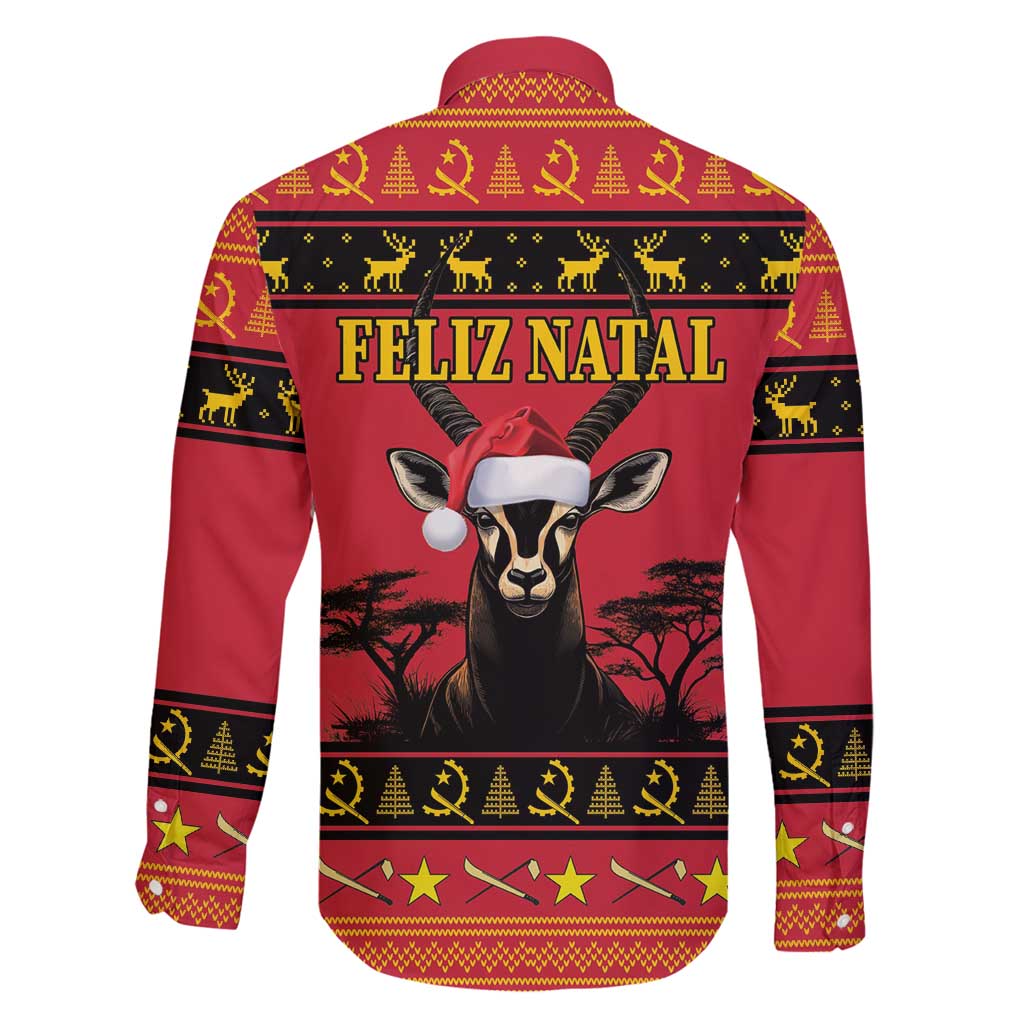 Angola Christmas Family Matching Summer Maxi Dress and Hawaiian Shirt Giant Sable Antelope Virtus Unita Fortior - Wonder Print Shop