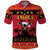 Angola Christmas Polo Shirt Giant Sable Antelope Virtus Unita Fortior - Wonder Print Shop