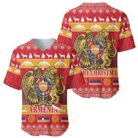 Armenia Christmas Baseball Jersey Coat Of Arms With Arevakhach - Wonder Print Shop