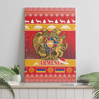 Armenia Christmas Canvas Wall Art Coat Of Arms With Arevakhach - Wonder Print Shop