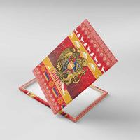Armenia Christmas Canvas Wall Art Coat Of Arms With Arevakhach - Wonder Print Shop